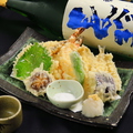 料理メニュー写真 旬の天ぷら盛り合わせ