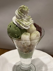 抹茶白玉あずきパフェ Macha Shiratama azuki parfait 