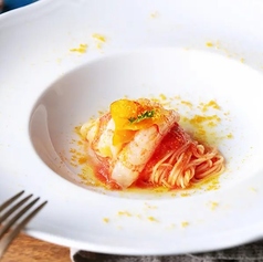 海老とカラスミの冷製カッペリーニ