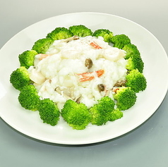 貝柱と卵白炒め/貝柱のXO醤野菜炒め/カキの鉄板焼き/カキ味噌炒め/カキチリ炒め/カキの黒浜豆炒め