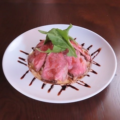 自家製ローストビーフの冷製パスタ