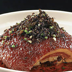 豚バラ肉の高菜蒸し