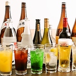 お得な単品飲み放題が1200円(税抜)！+300円でビールも楽しめます！飲兵衛さんにはたまりませんね！