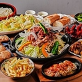 飲み放題付きの宴会向けコース料理を、4,000円(税込)より各種ご用意しております。また、6名様以上で幹事様1名分が無料になるクーポンや、日～木限定500円OFFクーポンなどお得なクーポンも多数ございます！お盆・法事後の親族のお集りや、懇親会・打ち上げなどにぜひご利用ください！
