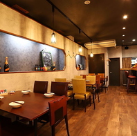 落ち着きのある温かみが魅力の空間