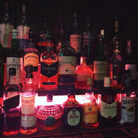 深夜まで楽しめる豊富なお酒