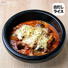 タンドリーチキンとサツマイモのタッカルビソース(辛口)※白だしライス使用