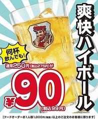 ☆爽快ハイボール99円(平日・日曜限定)