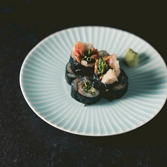 旬魚の薬味巻き