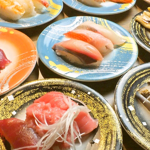 職人が握る本格的なお寿司がエリア最安価格!!一皿130円～楽しめます♪