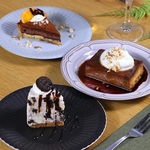 〆のデザートに♪自家製スイーツは夜もお楽しみいただけます！チーズケーキやプリンが大人気！