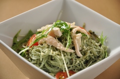 大葉ジェノベーゼのオリーブそーめん