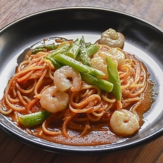 海老とグリーンアスパラ