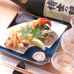 【地産地消の食材をふんだんに使用♪】天ぷら三種盛りの写真