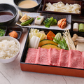 料理メニュー写真 黒毛和牛 霜降り しゃぶしゃぶ御膳