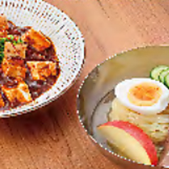 【SET】四川風牛たん麻婆丼+冷麺セット