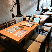 全103席の広々空間！多様な席種で様々なシーンに◎