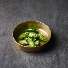 【追加薬味】ネギムンチ/青唐辛子/蜂蜜漬けニンニク/ムー(酢漬け大根)/味噌