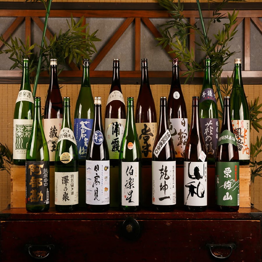 厳選の東北の日本酒がお楽しめます。お気に入りの銘柄を見つけて下さい♪