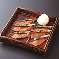 鯖の生へしこ炙り