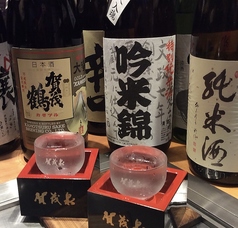 広島の日本酒をご用意しております。スタッフにお気軽にお尋ねください。