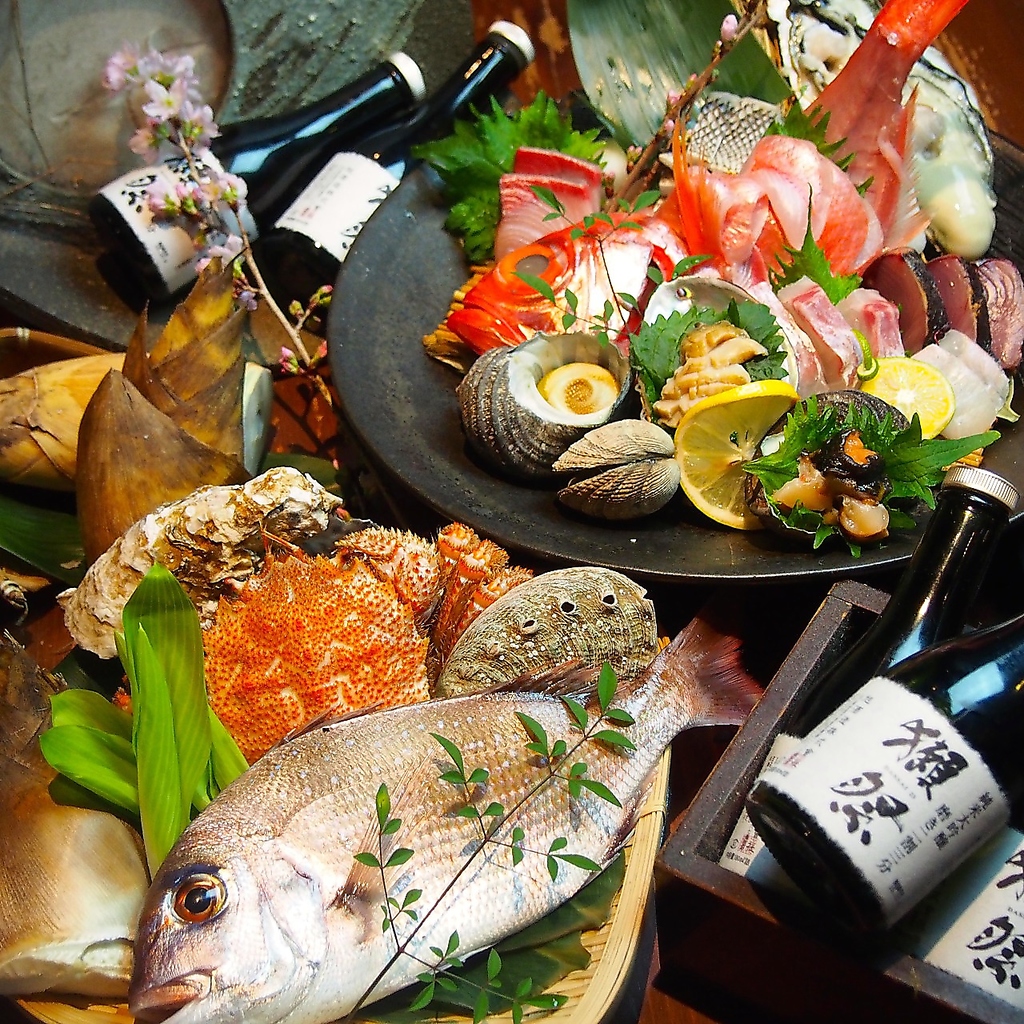 【地元兵庫の銘酒12種飲放付】瀬戸内を中心に厳選食材！～瀬戸内-setouchi-コース5500円～