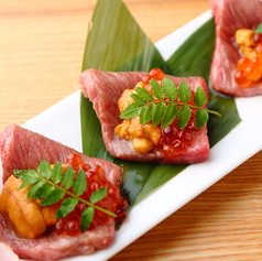 A5黒毛和牛ザブトンのうにく仕立て