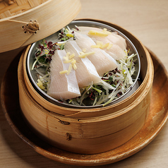 ブリしゃぶせいろ蒸し ポン酢添え