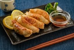 鶏皮餃子