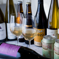 ワイン・クラフトビールなどのアルコールも充実★