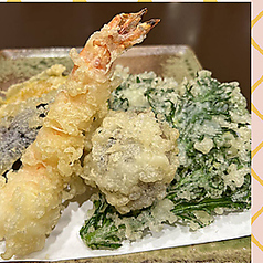 海老と野菜の天ぷらもり