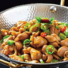 特製豚ホルモン干し鍋炒め