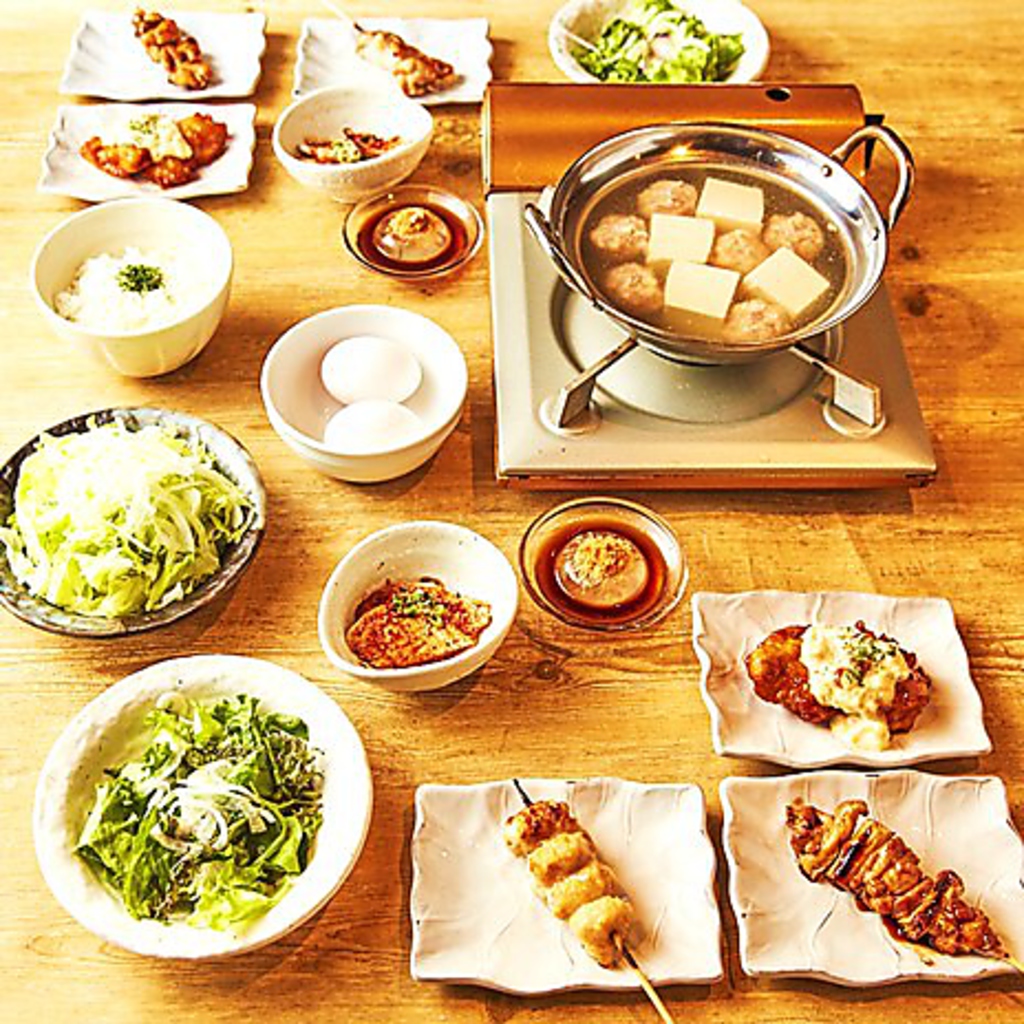 【お食事のみ】家族みんなで焼き鳥でご飯！デザートまでついた『90分ショートスティコース』2,000円