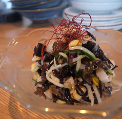 鶏皮と豆もやしとキクラゲのナムル/山芋と海苔のキムチ/自家製ハムのオーブントースト 2P