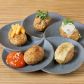 料理メニュー写真 ☆名物 生つくねの盛り合わせ 3種