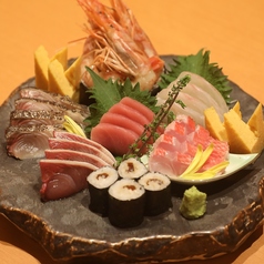 盛り合わせ「上」～旬魚6点×日替わり2品サービス～