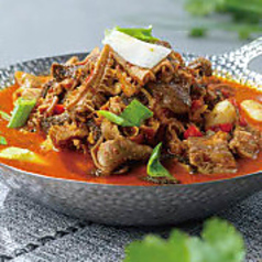 牛もつの干し鍋炒め