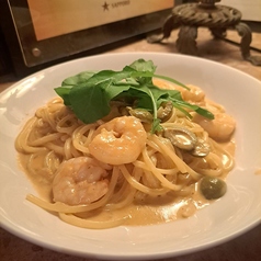 エビのビスクを使ったトマトクリームパスタ