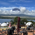 広々としたガーデンから見える富士山は絶景！身も心もリフレッシュできます。