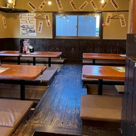 大型宴会が可能な掘りごたつ式のお座敷完備