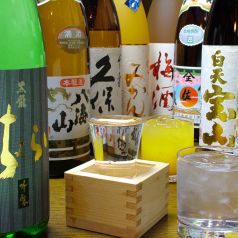 店主厳選日本酒・焼酎豊富にご用意♪