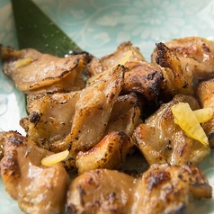 鶏ハラミの炭火焼き/ふぐ唐揚げ