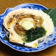 殻付きホタテ青海苔バター