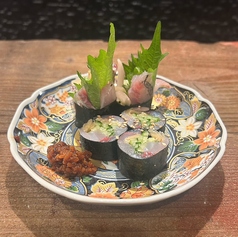アジの海苔巻き
