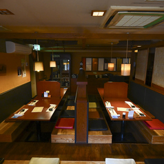 落ち着いた雰囲気の店内！