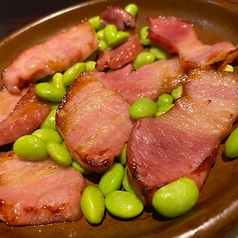 吊るしベーコンのグリル