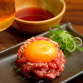 料理メニュー写真&nbsp;黒毛和牛ユッケ（タレ・塩ダレ）