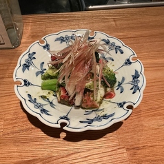 タコとブロッコリーの大葉ベーゼ