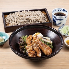 焼き鳥照りマヨ丼と蕎麦