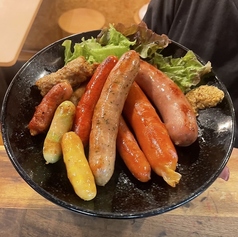 ソーセージの盛り合わせ